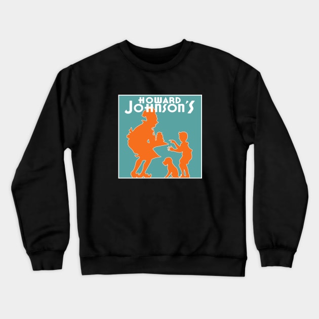 Howard Johnson's Chef, Boy, and Dog Crewneck Sweatshirt by carcinojen